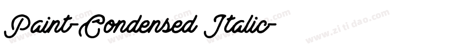 Paint-Condensed Italic字体转换
